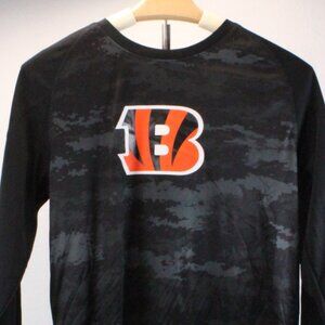 Cincinnati Bengals Crew Neck Long Sleeve Combine Digital Print  YOUTH XL 18/20